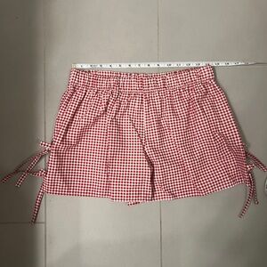 Handmade Gingham Tied Shorts